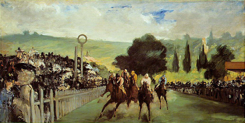 Edouard Manet Course De Chevaux A Longchamp
